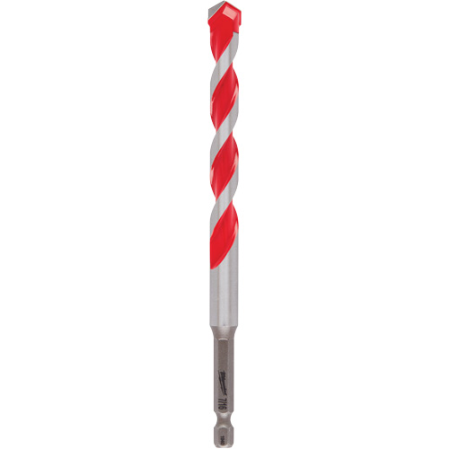 Foret &agrave; queue r&eacute;duite pour perceuse &agrave; percussion Shockwave, 7/16", Carbure, Cannelure 4" Sécurité Médic