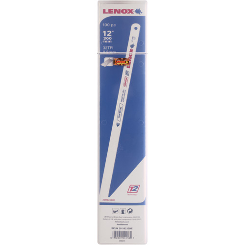 Hacksaw Blades, Bi-Metal, 12" L, 32 TPI Sécurité Médic