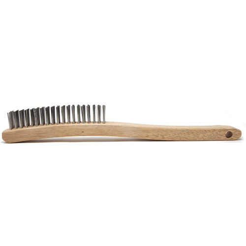 Brosse de nettoyage, Acier inoxydable, 4 x 19 rangs de fils, Longueur 13-11/16" Sécurité Médic