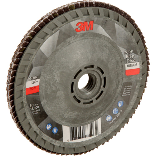 769F Quick Change Flap Disc, 4-1/2" x 5/8"-11, Type 29, 120+ Grit, Ceramic Sécurité Médic