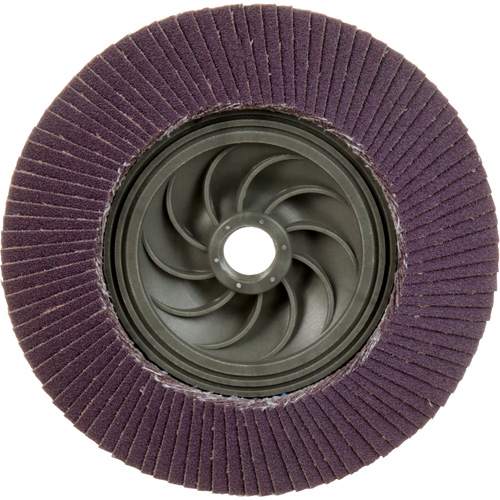 Disque &agrave; lamelles &agrave; changement rapide 769F, 5" x 5/8"-11, Type 29, Grain 120+, C&eacute;ramique Sécurité Médic