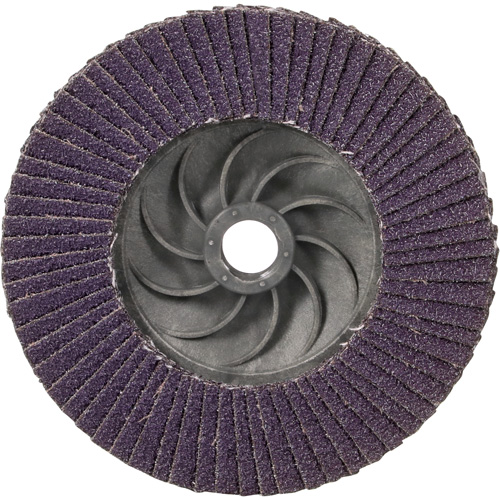 Disque &agrave; lamelles &agrave; changement rapide 769F, 4-1/2" x 5/8"-11, Type 27, Grain 40+, C&eacute;ramique Sécurité Médic