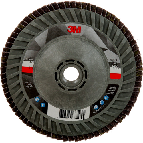 769F Quick Change Flap Disc, 5" x 5/8"-11, Type 27, 40+ Grit, Ceramic Sécurité Médic