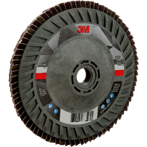 769F Quick Change Flap Disc, 5" x 5/8"-11, Type 27, 40+ Grit, Ceramic Sécurité Médic
