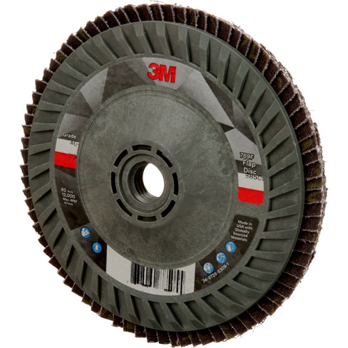 769F Quick Change Flap Disc, 5" x 5/8"-11, Type 27, 40+ Grit, Ceramic Sécurité Médic