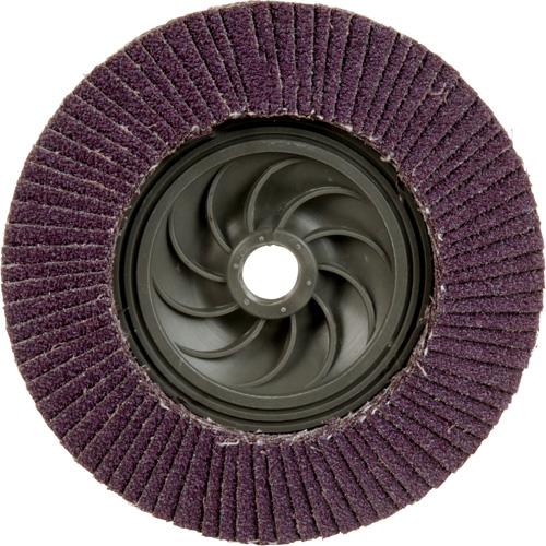 Disque &agrave; lamelles &agrave; changement rapide 769F, 5" x 5/8"-11, Type 29, Grain 40+, C&eacute;ramique Sécurité Médic