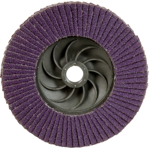 Disque &agrave; lamelles &agrave; changement rapide 769F, 4-1/2" x 5/8"-11, Type 27, Grain 60+, C&eacute;ramique Sécurité Médic