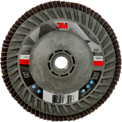 769F Quick Change Flap Disc, 5" x 5/8"-11, Type 27, 60+ Grit, Ceramic Sécurité Médic