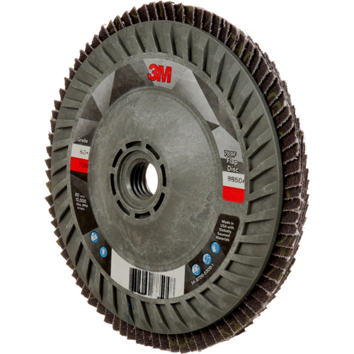 769F Quick Change Flap Disc, 5" x 5/8"-11, Type 27, 60+ Grit, Ceramic Sécurité Médic