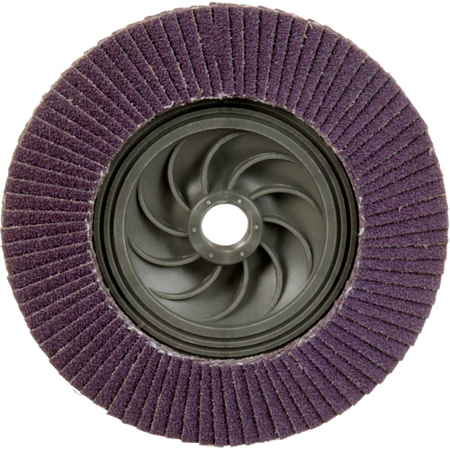 Disque &agrave; lamelles &agrave; changement rapide 769F, 5" x 5/8"-11, Type 29, Grain 60+, C&eacute;ramique Sécurité Médic