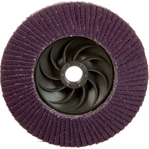 Disque &agrave; lamelles &agrave; changement rapide 769F, 4-1/2" x 5/8"-11, Type 29, Grain 80+, C&eacute;ramique Sécurité Médic