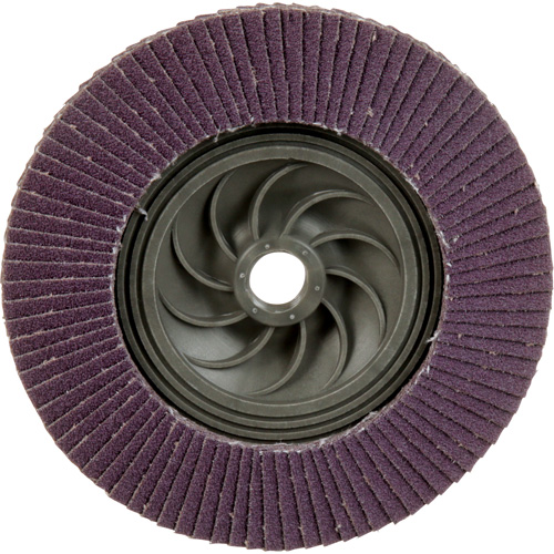 Disque &agrave; lamelles &agrave; changement rapide 769F, 5" x 5/8"-11, Type 29, Grain 80+, C&eacute;ramique Sécurité Médic