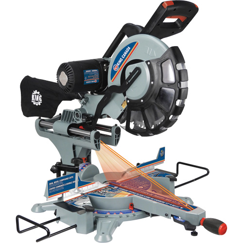 Dual Bevel Sliding Compound Mitre Saw, 12", 15 A Sécurité Médic