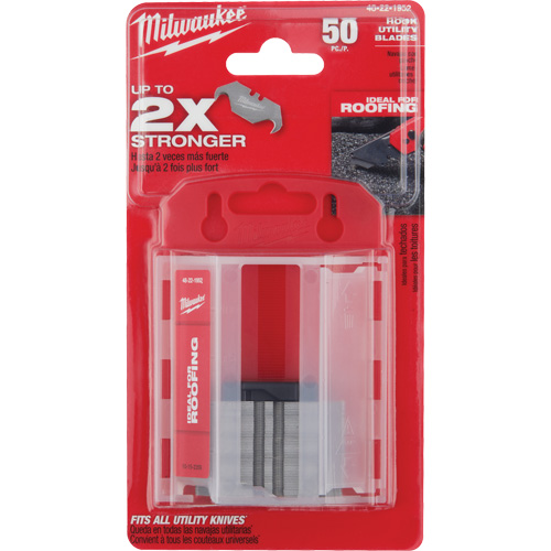 Hook Utility Knife Blades with Dispenser, Single Style Sécurité Médic