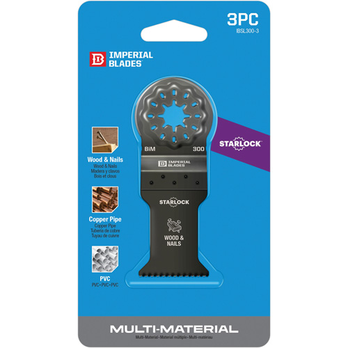 Starlock 1-3/8" Standard Wood & Nails Blades Sécurité Médic