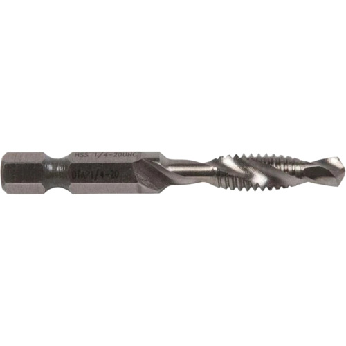 Drill/Tap Bit, 1/4", High Speed Steel Sécurité Médic