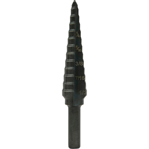 Step Bit, 1/8"/3.2 mm - 1/2"/12.7 mm  Sécurité Médic