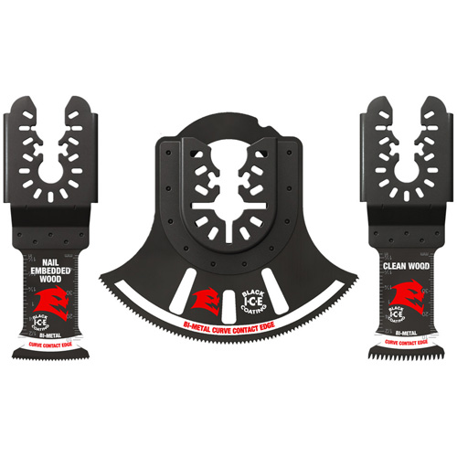 3-Piece Universal Fit Bi-Metal Oscillating Blade Set Sécurité Médic