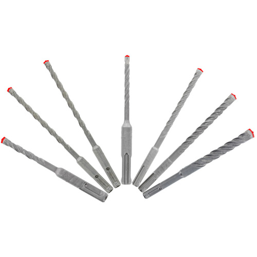 Rebar Demon SDS-Plus 4-Cutter Full Carbide Head Hammer Bit Set, 7 Pieces, Carbide Sécurité Médic