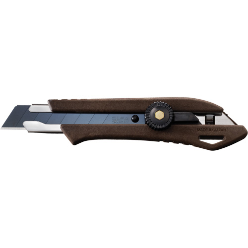 Ratchet Lock Knife, 18 mm, Wood Handle Sécurité Médic