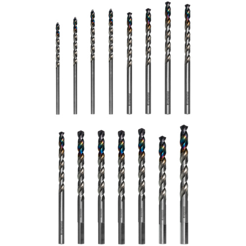 Metal Demon Drill Bits Set for Mild, Hardened and Stainless Steels, 15 Pieces Sécurité Médic