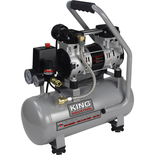Compresseur &agrave; air sans huile ultra silencieux, Essence, 3 gal., 135 PSI Sécurité Médic