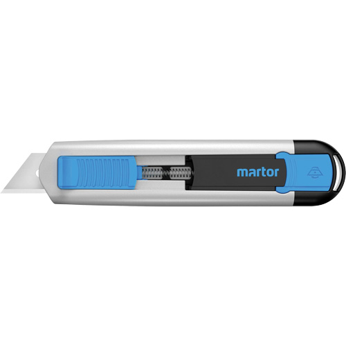 SECUNORM 525 Retractable Knife with Trapezoid Blade No. 99, 21 mm, Heavy-Duty, Aluminum Handle Sécurité Médic