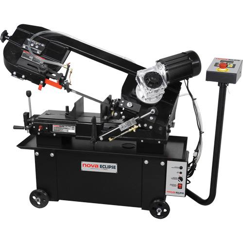 Nova DVR Metal Cutting Bandsaw, Horizontal, 7" rond et 7" x 12" rectangulaire Cutting Capacity Sécurité Médic