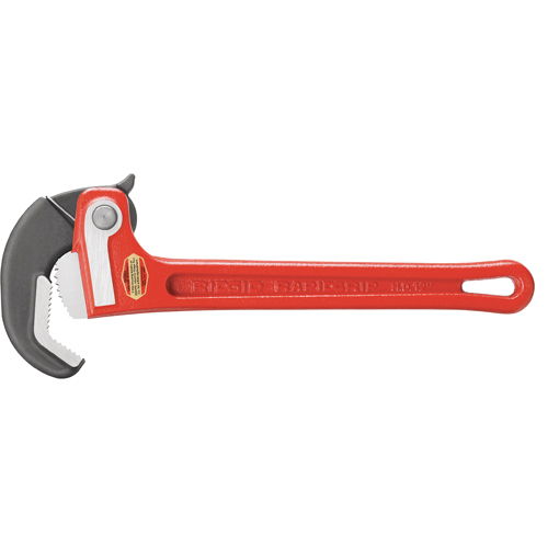 Cl&eacute; &agrave; tuyau RapidGrip, Cap des m&acirc;choires 1", Longueur 10" Sécurité Médic