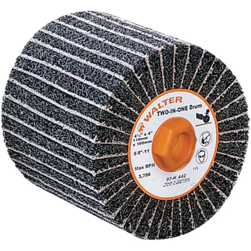 Two-in-One Finishing Drum, 4" W Sécurité Médic