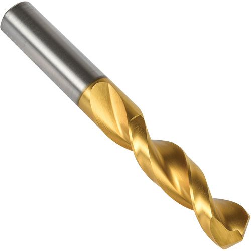 Stub Drill Bit with Parabolic Flutes, #26, High Speed Steel, 1" Flute, 135° Point Sécurité Médic