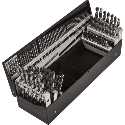 Jobber Length Combination Drill Bit Set, 114 Pieces, High Speed Steel Sécurité Médic