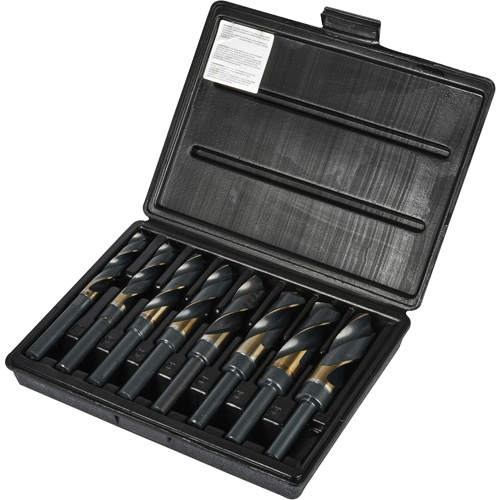 Reduced Shank Silver & Deming Drill Bit Set, 8 Pieces, High Speed Cobalt Sécurité Médic