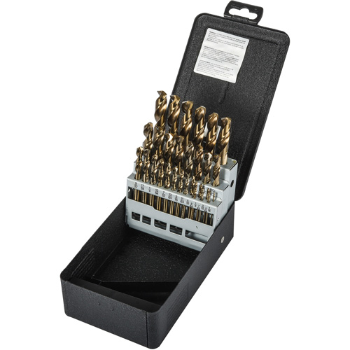 Heavy-duty Screw Machine Drill Bit Set, 29 Pieces, High Speed Cobalt Sécurité Médic