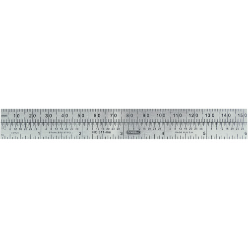 Economy Precision Flexible Ruler, 6" L, Steel Sécurité Médic