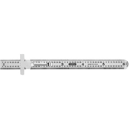 Industrial Precision Flexible Ruler, 6" L, Steel Sécurité Médic
