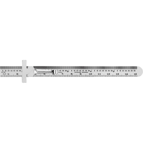 Economy Precision Flexible Ruler, 6" L, Steel Sécurité Médic