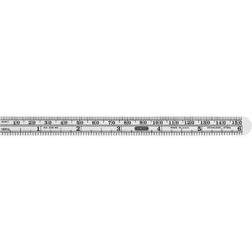 Economy Precision Flexible Ruler, 6-1/2" L, Steel Sécurité Médic