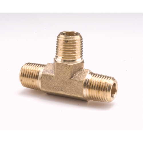 Male Pipe Tees, Brass, 1/8" Sécurité Médic