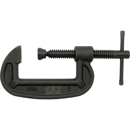 Serre-joint en C robuste, Capacit&eacute; de 2" (50,8 mm), Profondeur de gorge de 1" (25,4 mm) Sécurité Médic