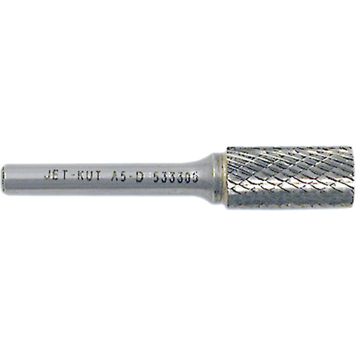 JET-KUT Cylindrical Shape Bur, 3/8" Dia., 1/4" Shank, 3/4" Depth of Cut Sécurité Médic