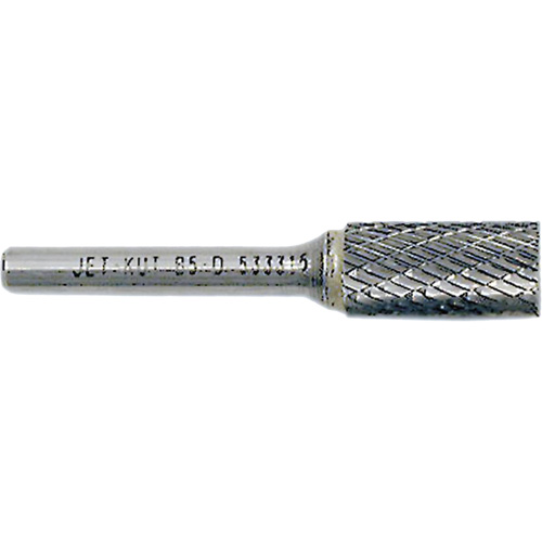 End-Cut Cylindrical Burr, 5/8" Dia., 1/4" Shank, 1" Depth of Cut Sécurité Médic