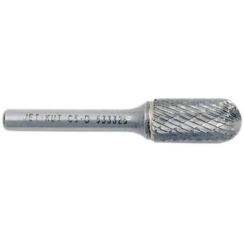 JET-KUT Round Nose Shape Burr, 3/8" Dia., 3/4" Depth of Cut Sécurité Médic