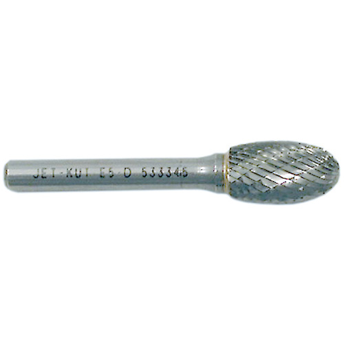 Fraise ovale, 1/4" dia., 1/4" Tige, 3/8" Prof. de la coupe Sécurité Médic