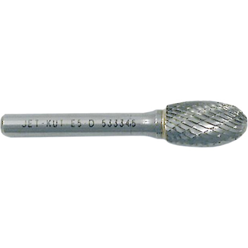 Fraise ovale, 3/8" dia., 1/4" Tige, 3/8" Prof. de la coupe Sécurité Médic