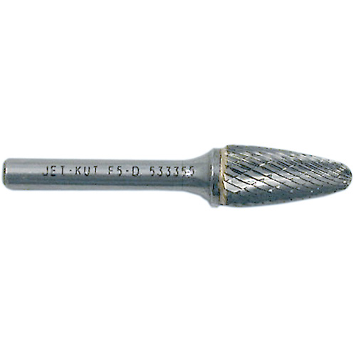 F1-D JET-KUT&reg; Tree Shape Burr with Radius End, 1/4" Dia., 5/8" Depth of Cut Sécurité Médic