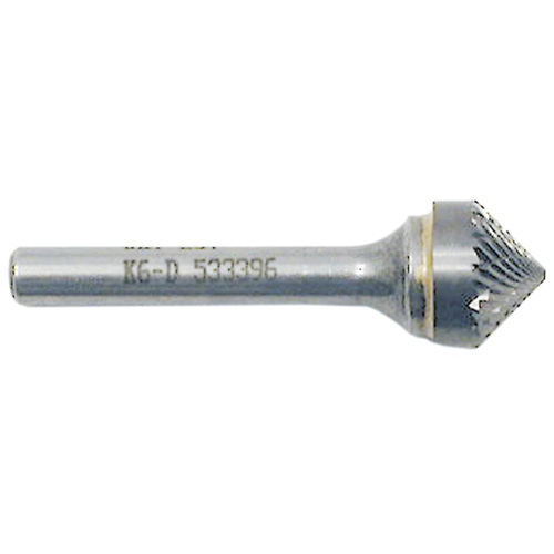 Fraise conique pointue, 1/2" dia., 1/4" Tige, 1/4" Prof. de la coupe Sécurité Médic
