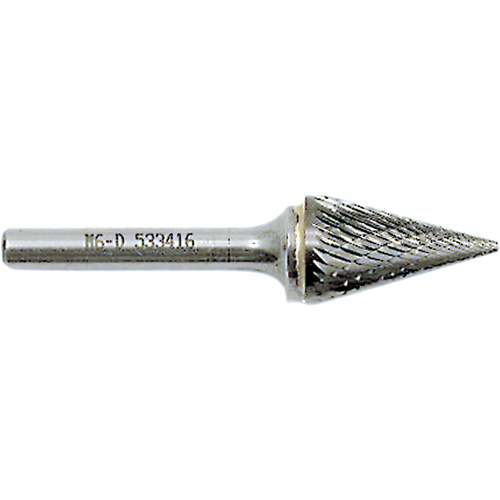 M4-D JET-KUT&reg; Cone Shape Burr, 3/8" Dia., 1/4" Shank, 5/8" Depth of Cut Sécurité Médic