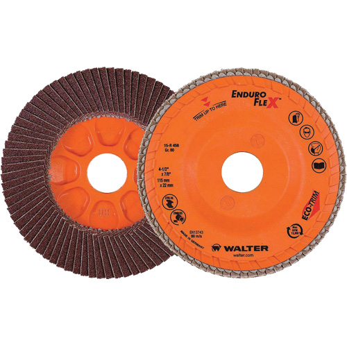 Enduro-Flex Flap Disc, 4-1/2" x 7/8", Type 27, 80 Grit, Zirconia Alumina Sécurité Médic