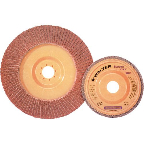Enduro-Flex Stainless Flap Disc, 4-1/2" x 7/8", Type 27, 40 Grit, Zirconia Alumina Sécurité Médic